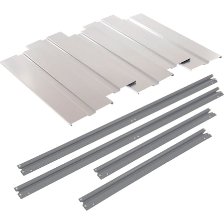 Global Industrial Additional Level For 60W x 48D High Capacity Rack Steel Deck, Gray 581087GY